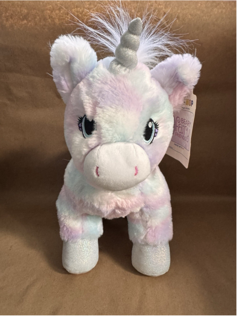 Build-A-Bear Beary Fairy Friends Enchanted Unicorn 2022 Rainbow Tag Attached - Picture 1 of 8